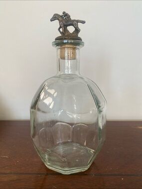 Vintage Pre-1999 Blanton's Empty 375ml Bottle - Bare Glass & Letterless Stopper